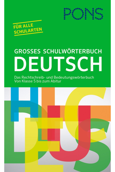 PONS Grosses Schulwörterbuch Deutsch - Grand Format