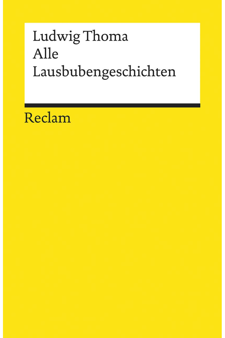 Alle Lausbubengeschichten