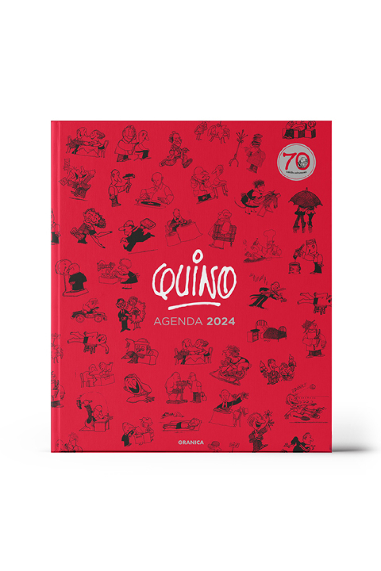 Quino 2024 Agenda Encuadernada roja