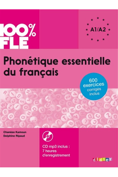 Phonétique essentielle du français niveau A1 A2 - Livre   CD mp3