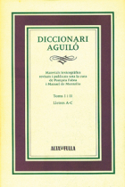 Diccionari Aguiló (4 vols.)