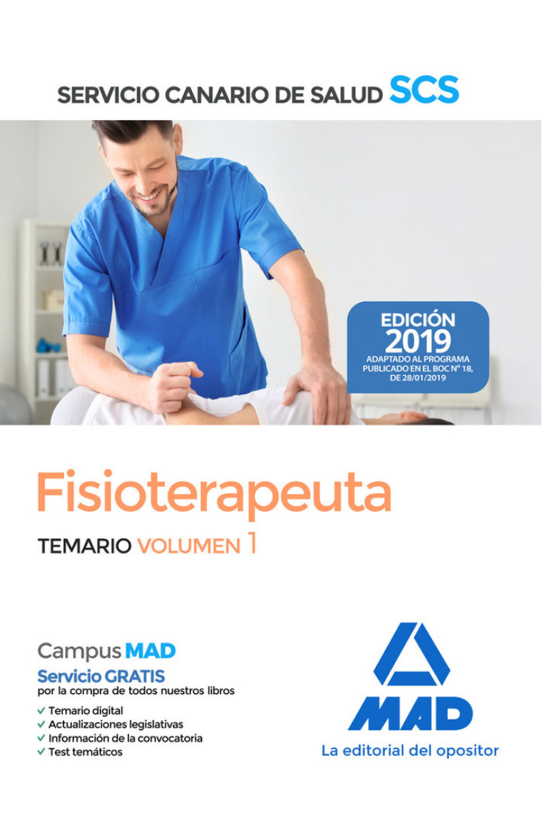 Fisioterapeuta del Servicio Canario de Salud. Temario volumen 1