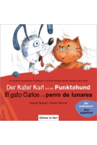 Der Kater Karl und der Punktehund. Kinderbuch Deutsch-Spanisch