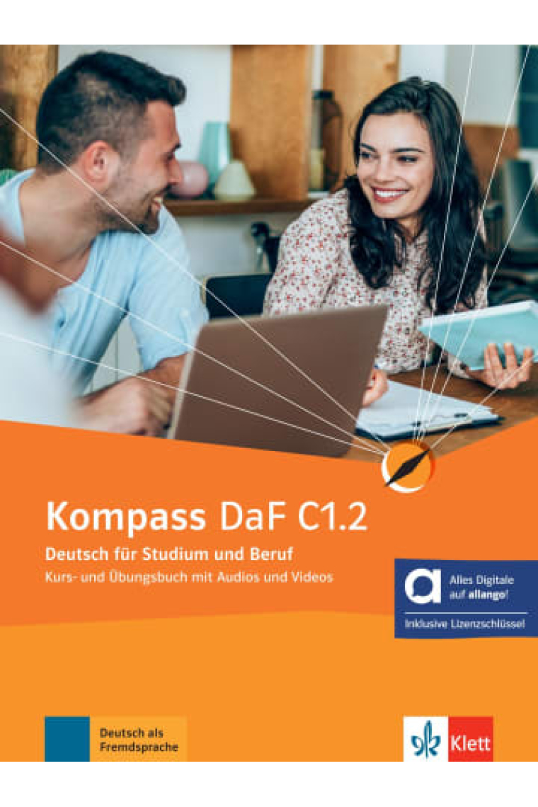 Kompass daf C1.2, libro del alumno y de ejercicios edicion hibrida allango