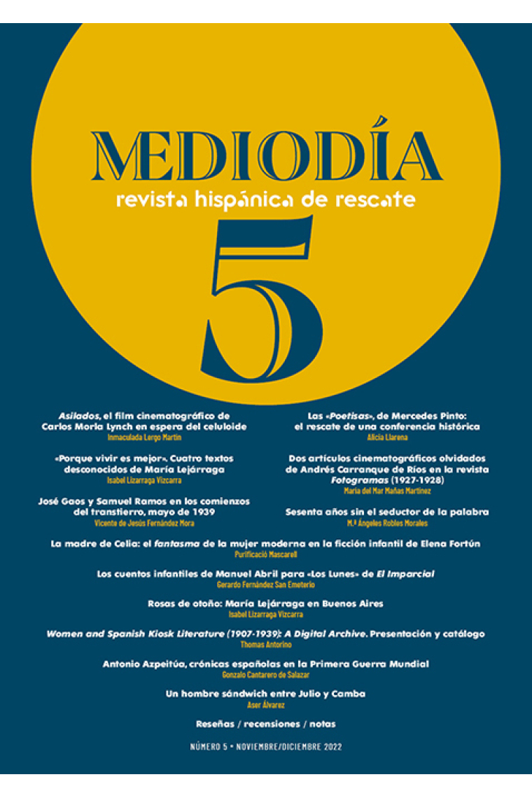 Mediodía: revista hispánica de rescate (Nº 5)