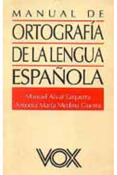 Manual de ortografía de la lengua española