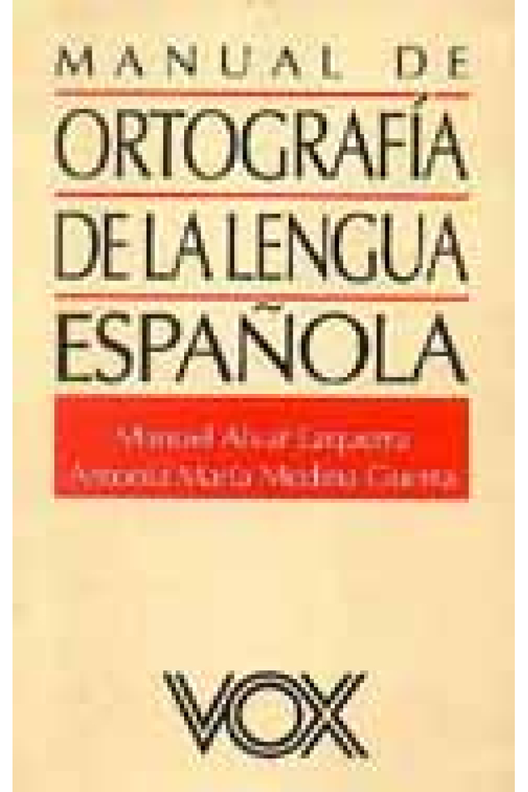 Manual de ortografía de la lengua española