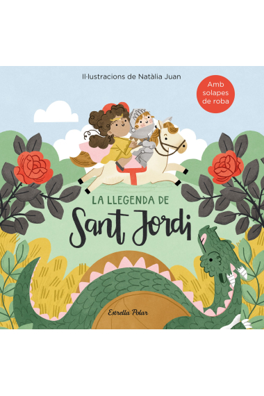 La llegenda de Sant Jordi amb solapes de roba