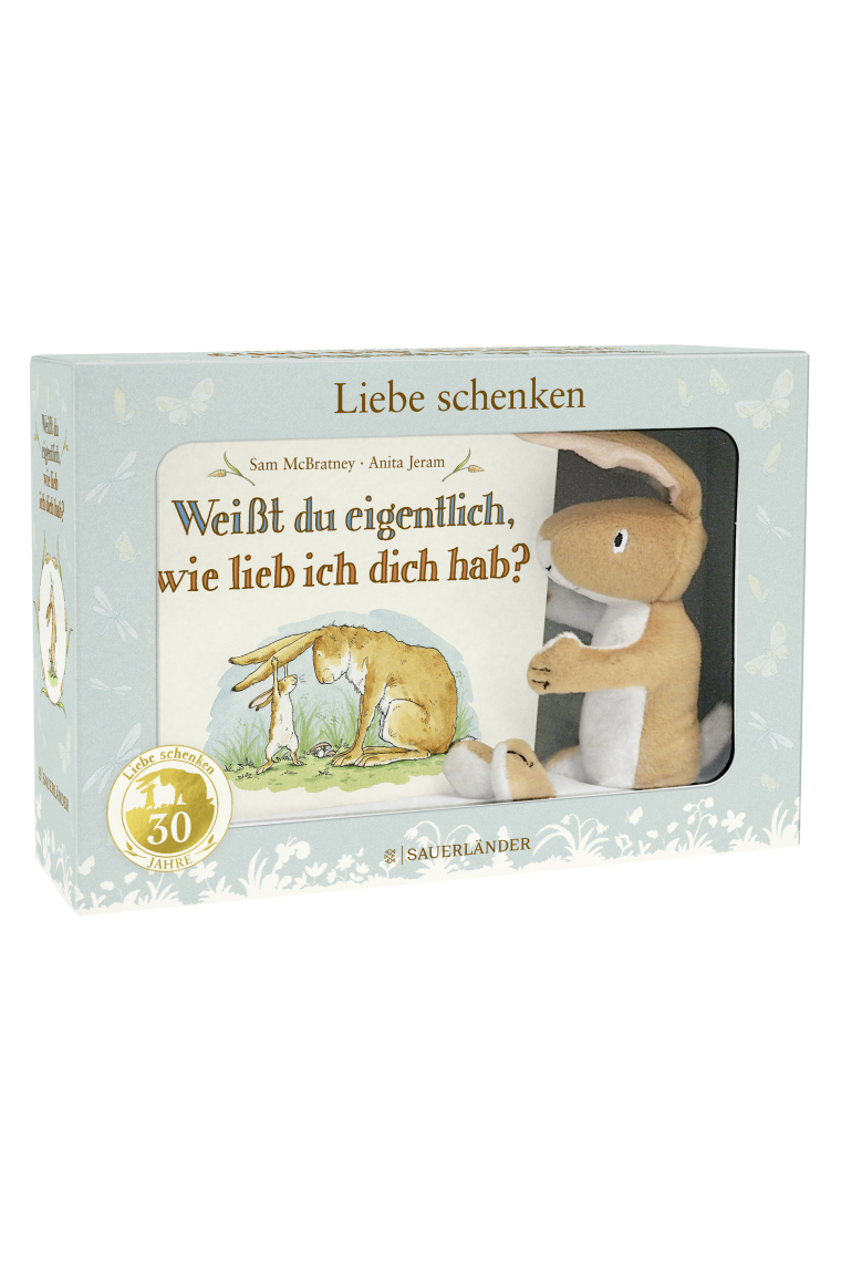 Weißt du eigentlich, wie lieb ich dich hab? Geschenk-Box - Pappbilderbuch und Kuschelhase