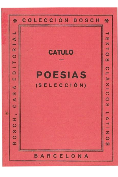 Poesias (Selección) de Cátulo