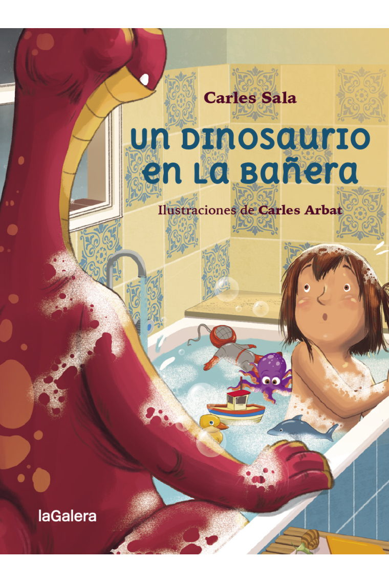 Un dinosaurio en la bañera