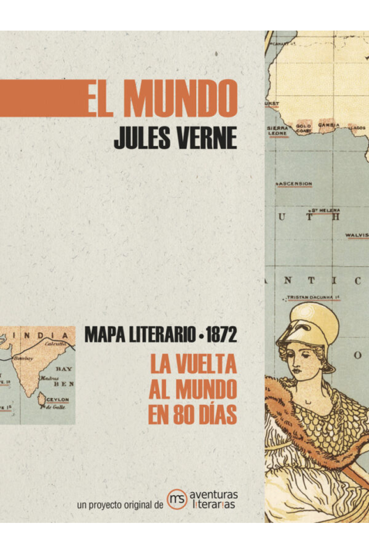 La vuelta al mundo en 80 días de Jules Verne. Mapa literario (1872)