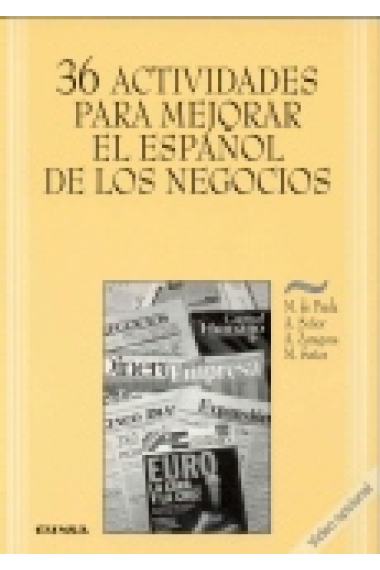 36 actividades para mejorar el español de los negocios. Libro más video