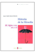 Historia de la filosofía, III. Siglos XVIII, XIX, XX