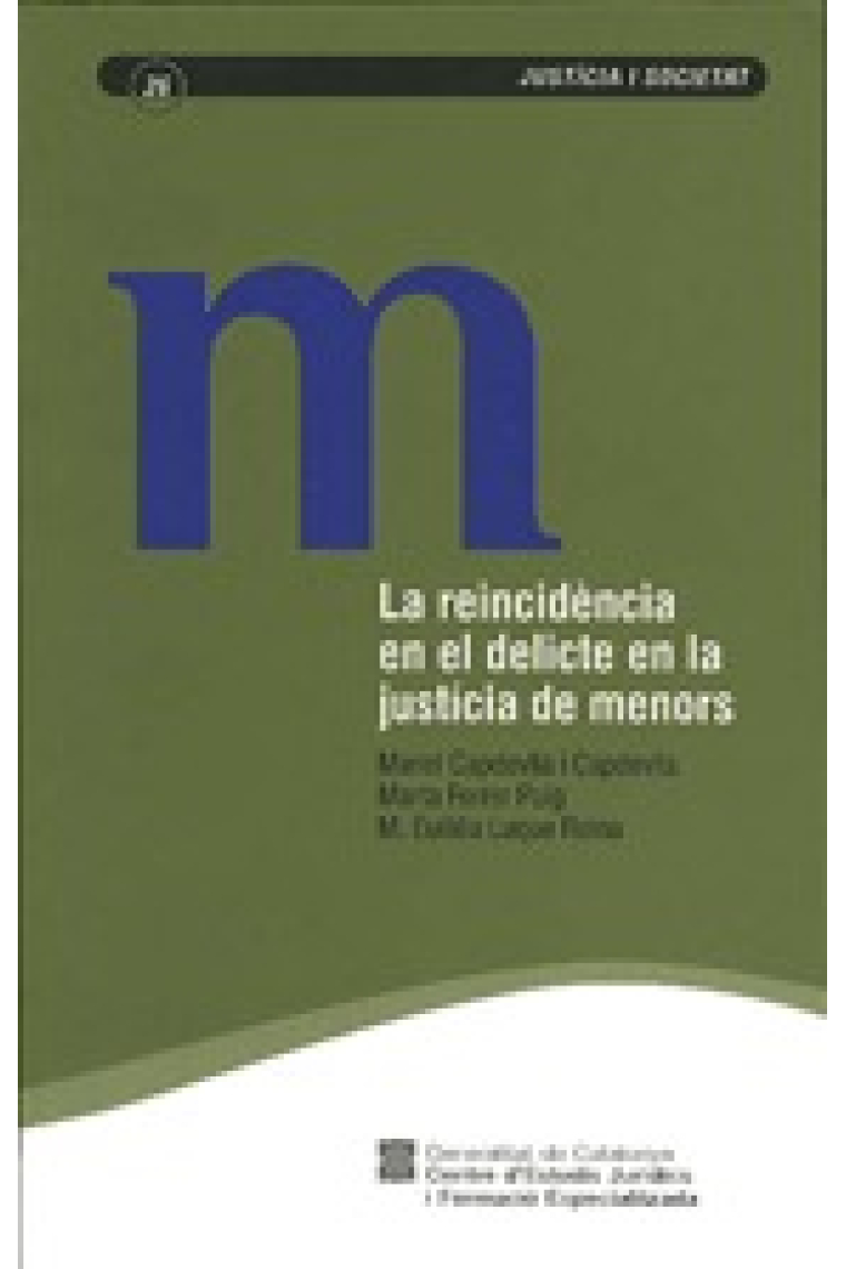 La reincidència en el delicte en la justícia de menors