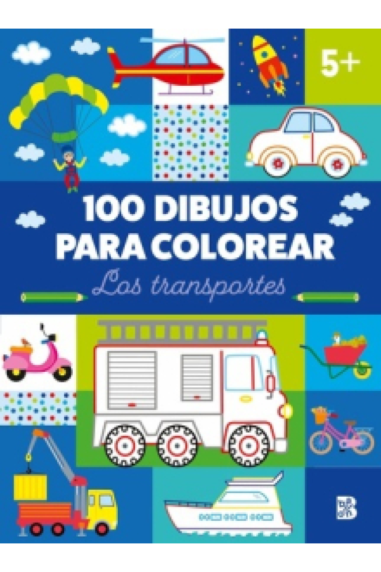 100 dibujos para colorear-Los transportes