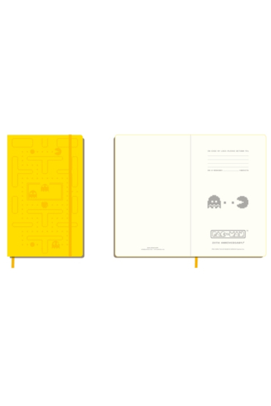 Moleskine* PAC-MAN Liso Large (cartoné-amarillo)