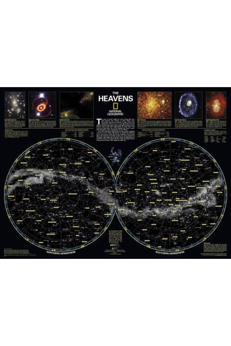 The Heavens, Laminated: Wall Maps Space