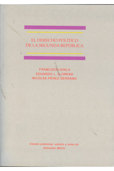 El derecho político de la Segunda República