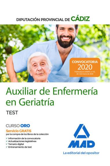 Auxiliares de Enfermería en Geriatría de la Diputación Provincial de Cádiz. Test