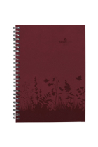 AGENDA 2025 FLOWER SEMANAL CON ESPIRAL NATURE LINE 15X21CM