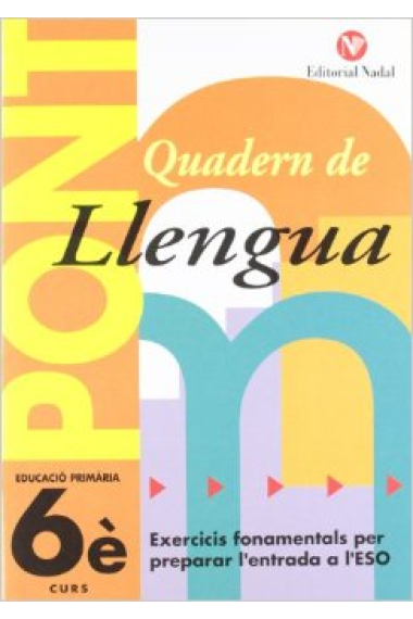 Pont. Quadern de Llengua 6è Primaria