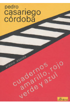 Cuadernos amarillo, rojo, verde y azul