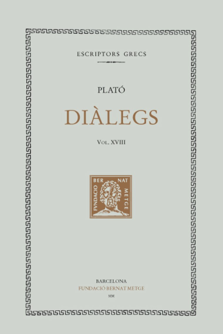 Diàlegs, Vol. XVIII: Timeu. Crítias