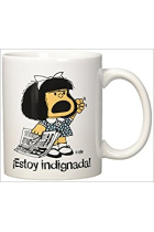 Taza Mafalda-¡Estoy indignada!