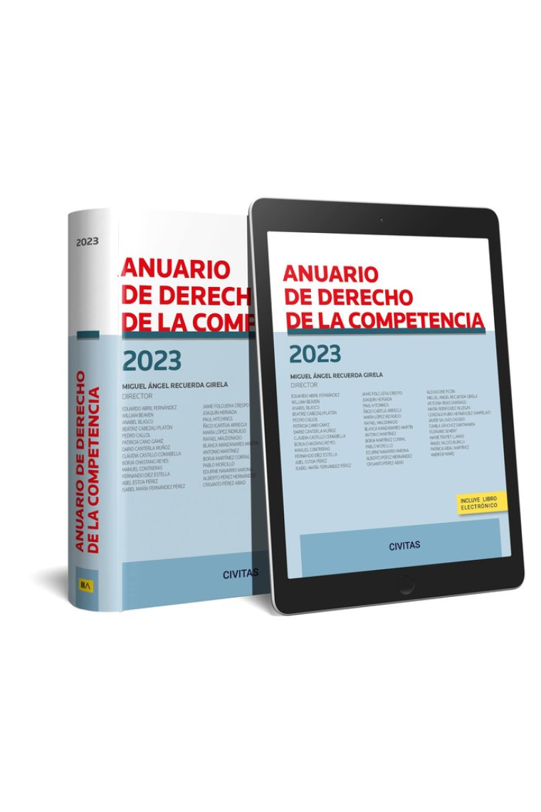 ANUARIO DE DERECHO DE LA COMPETENCIA 2023 Y E BOOK