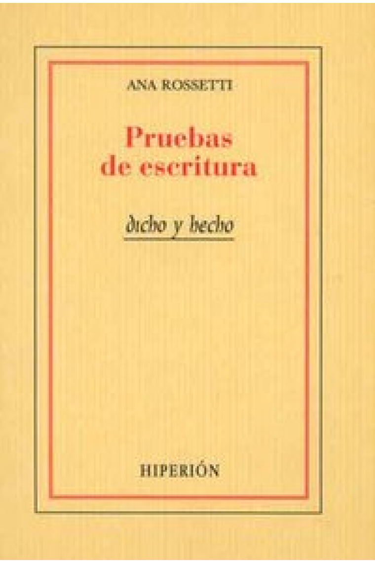 Pruebas de escritura