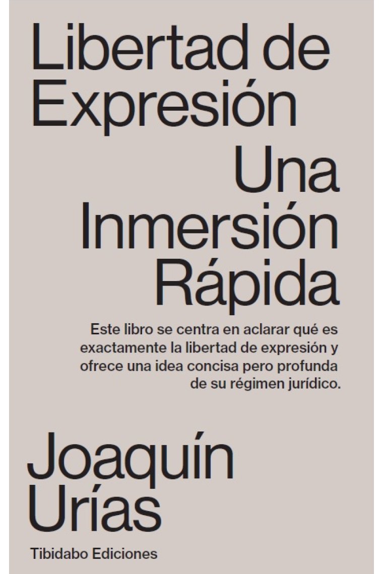 Libertad de expresión. Una inmersión rápida