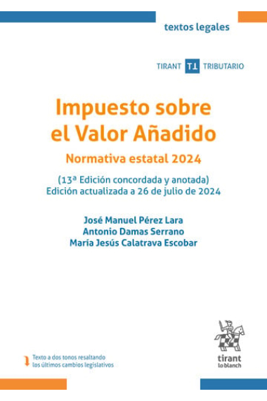 Impuesto sobre el Valor Añadido. Normativa estatal 2024