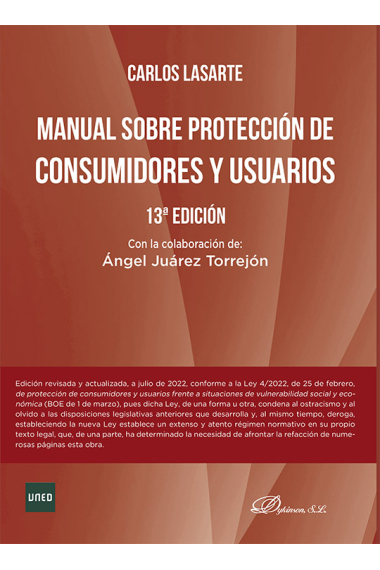 Manual sobre Protección de consumidores y usuarios