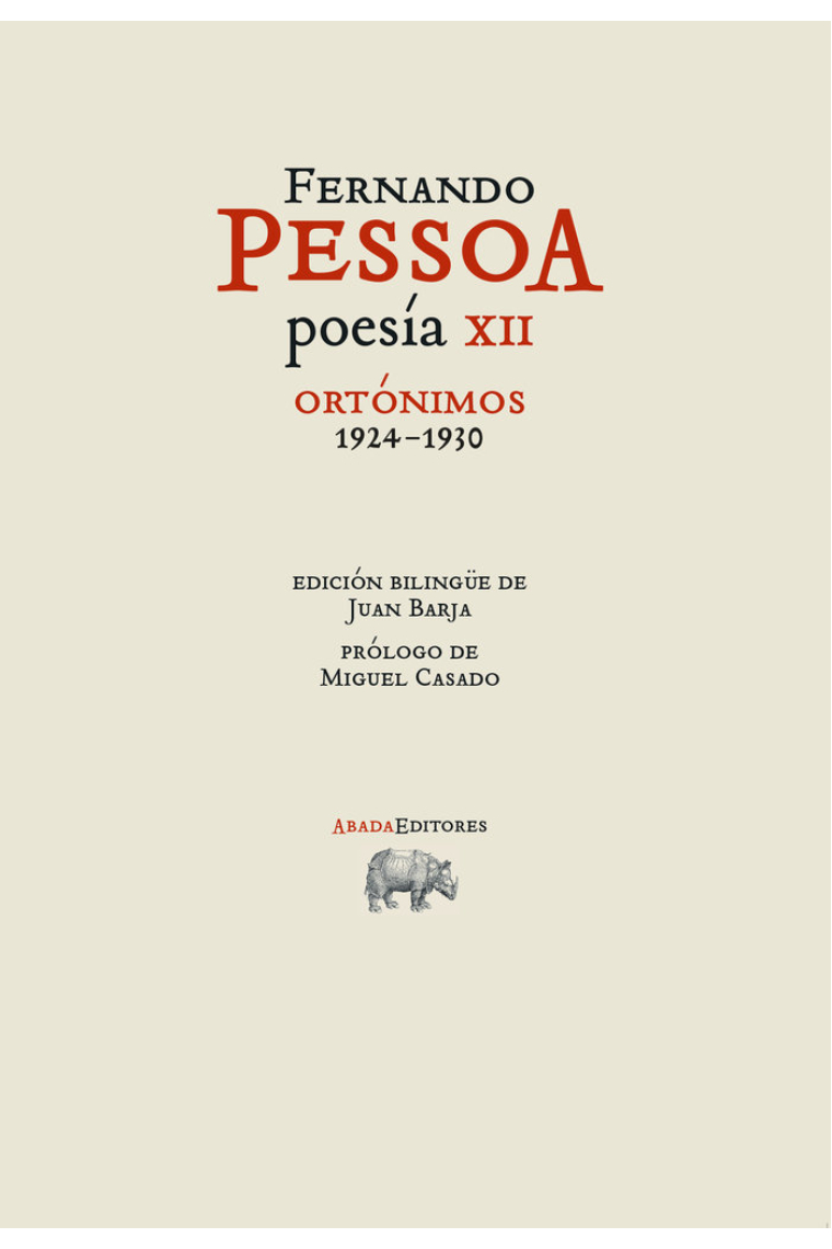 POESIA XII ORTONIMOS 1924 1930