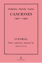 Canciones, 1921-1924 (Edición facsímil)