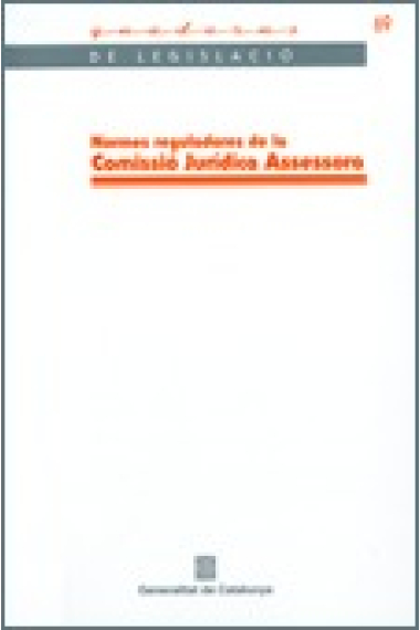 Normes reguladores de la comissió jurídica asesora