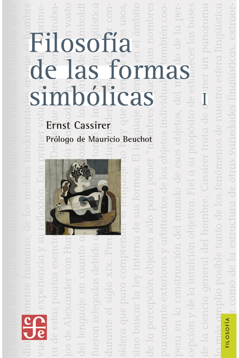 Filosofía de las formas simbólicas, I: El lenguaje