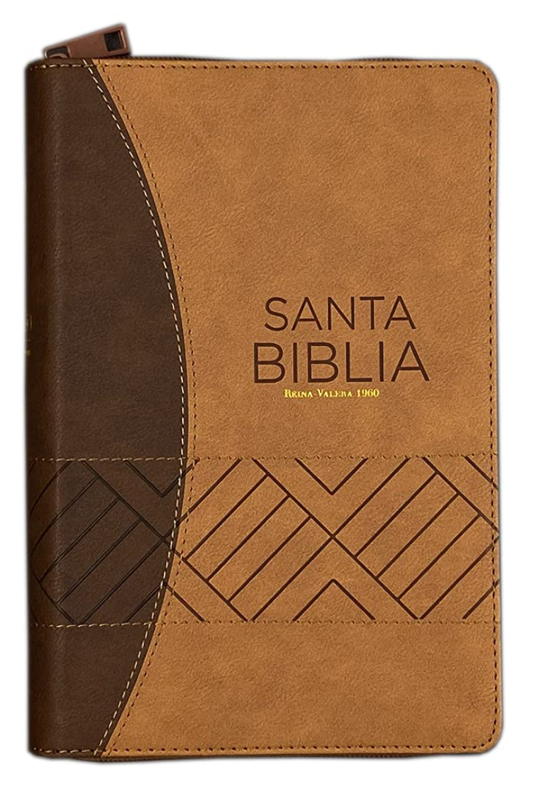 Biblia Reina Valera 1960 (Tamaño manual en letra grande y con cierre)