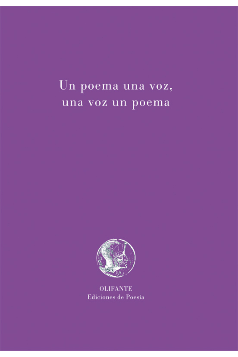 Un poema una voz, una voz un poema (Incluye CD)