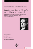 Lecciones sobre filosofía de la historia universal (Edición abreviada: Introducción, Mundo griego y Mundo Romano)