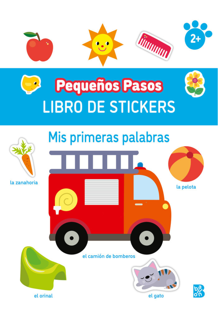 PEQUEÑOS PASOS LIBRO DE STICKERS PRIMERAS PALABRAS