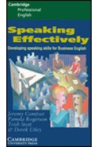 Speaking effectively.Developing speaking skills for Business English.