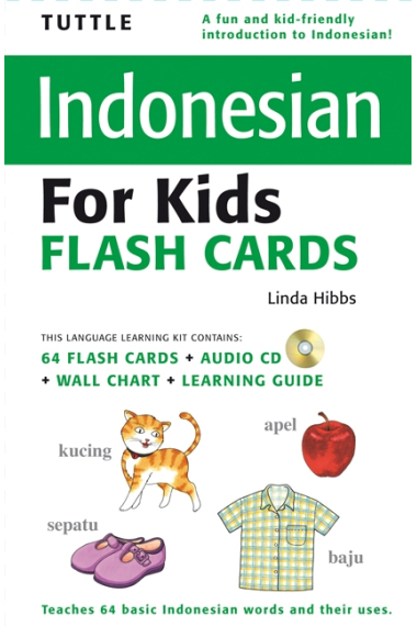 Tuttle Indonesian for Kids Flash Cards Kit