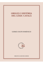 Orígen i història del lèxic català