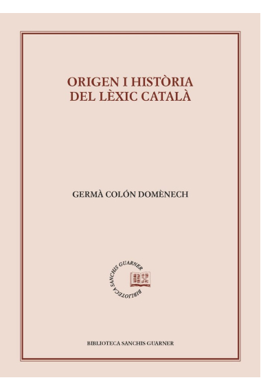 Orígen i història del lèxic català