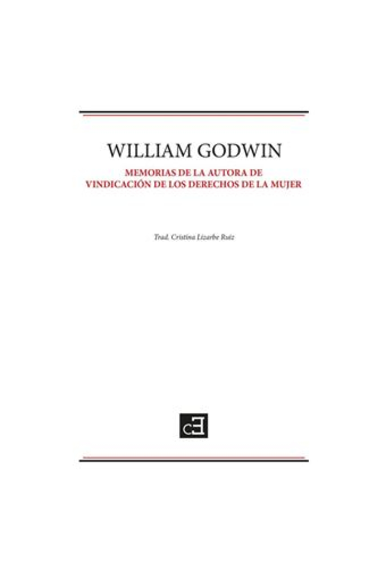 Memorias de la autora de Vindicación de los derechos de la mujer