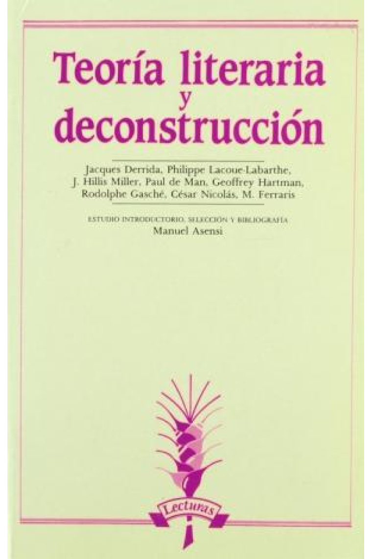 Teoría literaria y deconstrucción