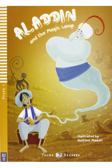 Young ELI Readers - Aladdin and the magic lamp + CD-Audio - Stage 1 - below A1 Starters