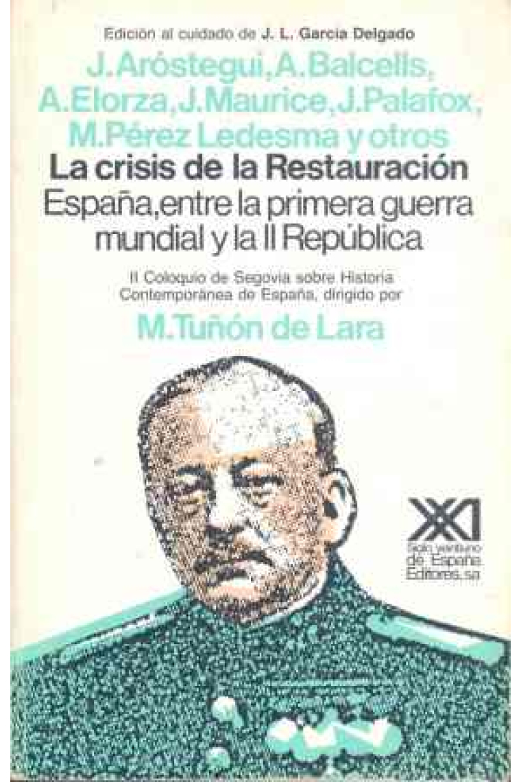 Crisis de la Restauración España entre I Guerra Mundial y II Rep.